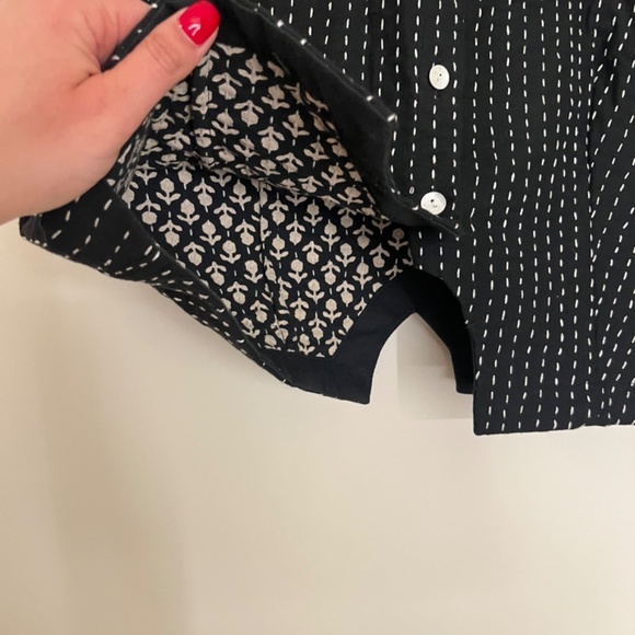 Vintage hand stitched cotton vest M - Picture 4 of 6